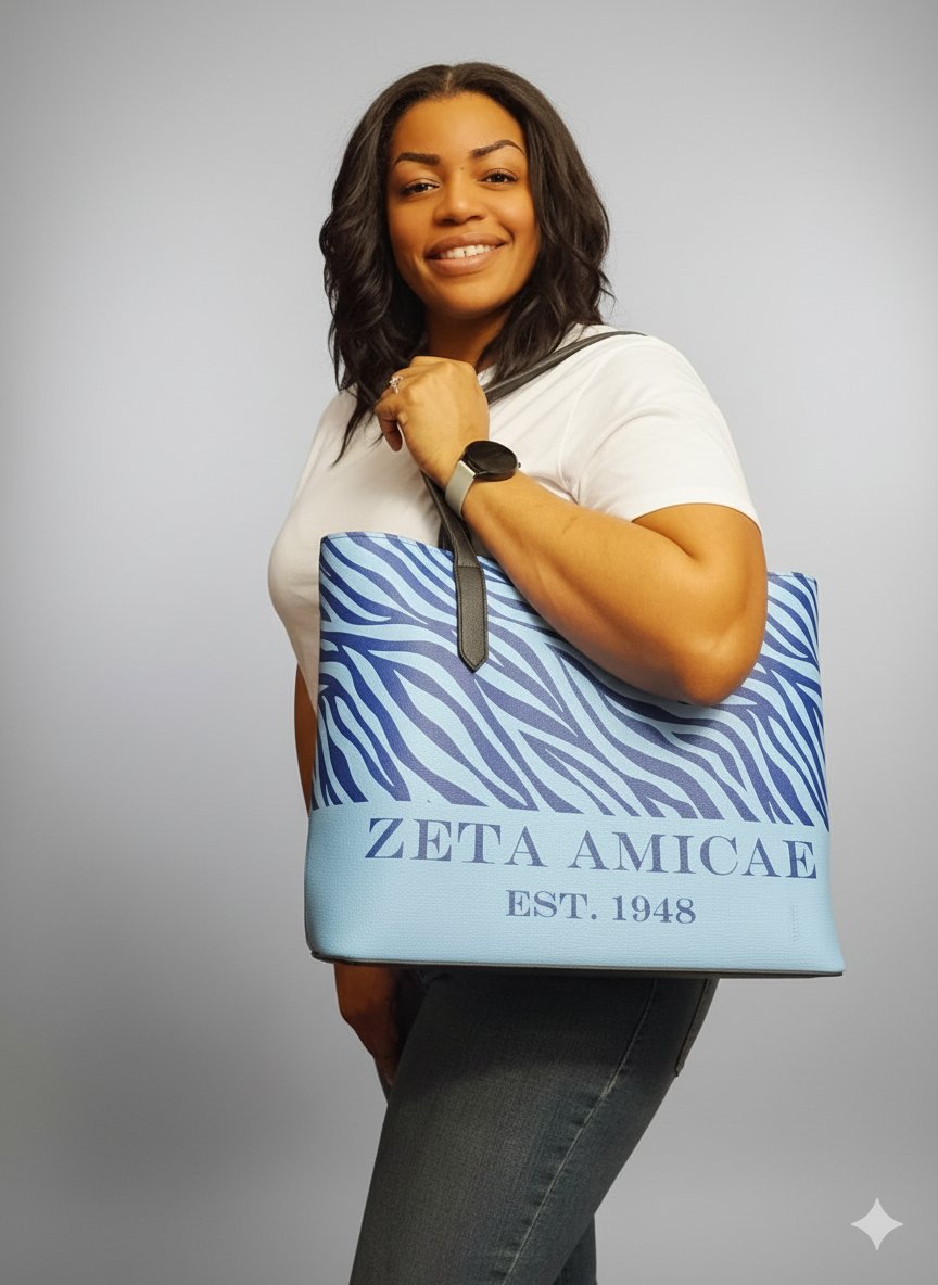 Zeta Amicae Vegan Leather Tote - | Zeta Phi Beta